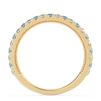 Three-Quarter Eternity Milgrain Akasa Band