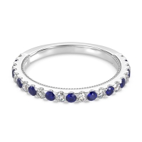 Three-Quarter Eternity Milgrain Akasa Band