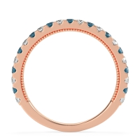 Three-Quarter Eternity Milgrain Akasa Band