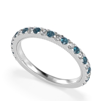 Three-Quarter Eternity Milgrain Akasa Band