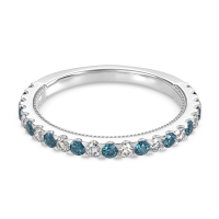 Three-Quarter Eternity Milgrain Akasa Band