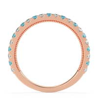 Three-Quarter Eternity Milgrain Akasa Band