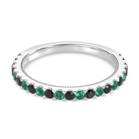 Three-Quarter Eternity Milgrain Akasa Band