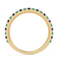 Three-Quarter Eternity Milgrain Akasa Band