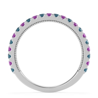 Three-Quarter Eternity Milgrain Akasa Band