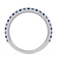 Three-Quarter Eternity Milgrain Akasa Band