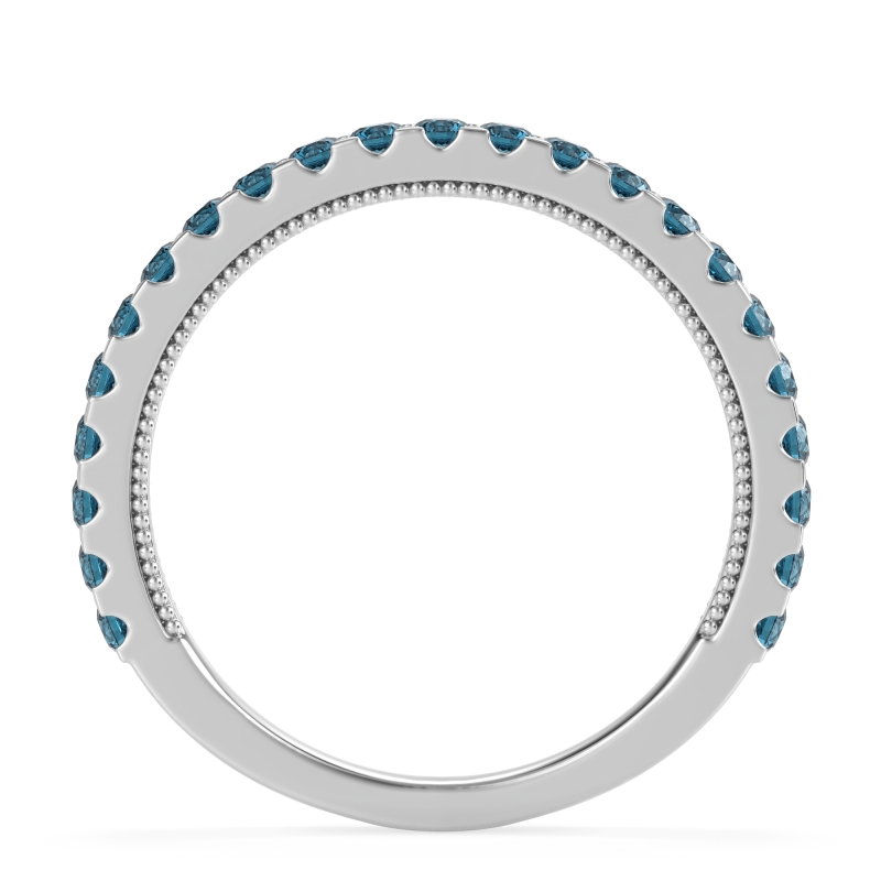 Three-Quarter Eternity Milgrain Akasa Band