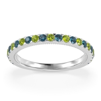 Three-Quarter Eternity Milgrain Akasa Band