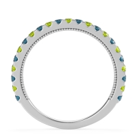 Three-Quarter Eternity Milgrain Akasa Band