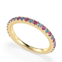 Three-Quarter Eternity Milgrain Akasa Band