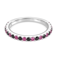 Three-Quarter Eternity Milgrain Akasa Band