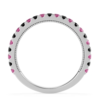 Three-Quarter Eternity Milgrain Akasa Band