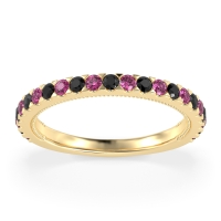 Three-Quarter Eternity Milgrain Akasa Band