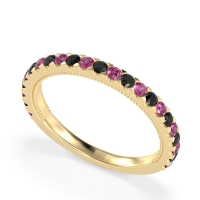 Three-Quarter Eternity Milgrain Akasa Band