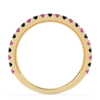 Three-Quarter Eternity Milgrain Akasa Band