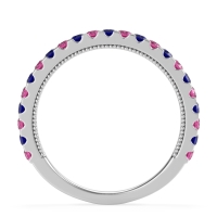 Three-Quarter Eternity Milgrain Akasa Band