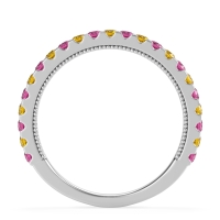 Three-Quarter Eternity Milgrain Akasa Band