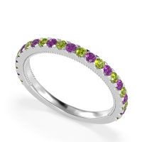 Three-Quarter Eternity Milgrain Akasa Band