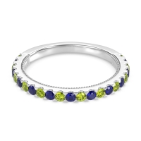 Three-Quarter Eternity Milgrain Akasa Band