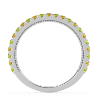 Three-Quarter Eternity Milgrain Akasa Band