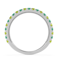 Three-Quarter Eternity Milgrain Akasa Band