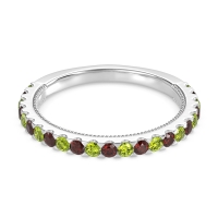 Three-Quarter Eternity Milgrain Akasa Band