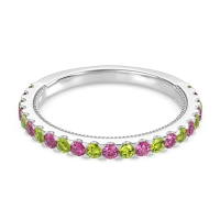 Three-Quarter Eternity Milgrain Akasa Band