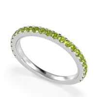 Three-Quarter Eternity Milgrain Akasa Band