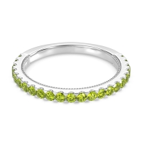 Three-Quarter Eternity Milgrain Akasa Band