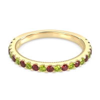 Three-Quarter Eternity Milgrain Akasa Band