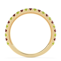 Three-Quarter Eternity Milgrain Akasa Band