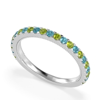 Three-Quarter Eternity Milgrain Akasa Band