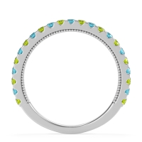 Three-Quarter Eternity Milgrain Akasa Band