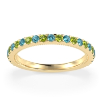 Three-Quarter Eternity Milgrain Akasa Band