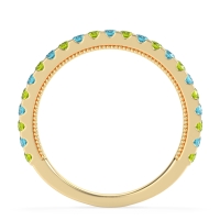 Three-Quarter Eternity Milgrain Akasa Band