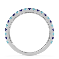 Three-Quarter Eternity Milgrain Akasa Band