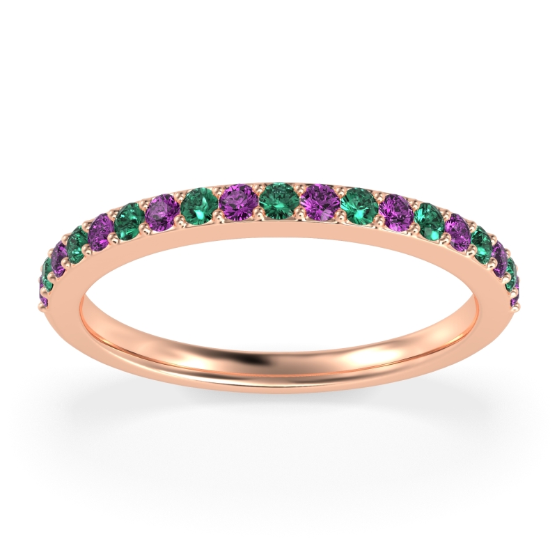 Three-Quarter Prong Set Vakti Band