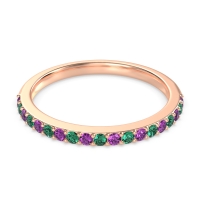 Three-Quarter Prong Set Vakti Band