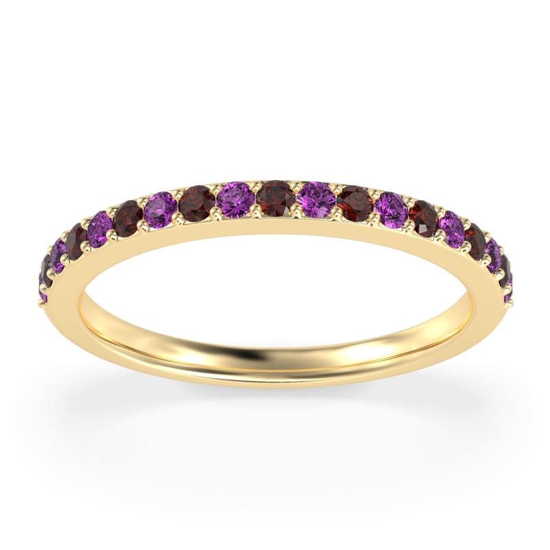 Three-Quarter Prong Set Vakti Band