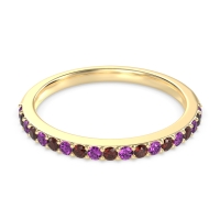 Three-Quarter Prong Set Vakti Band