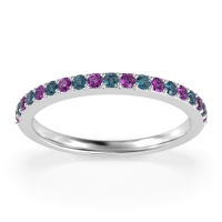 Three-Quarter Prong Set Vakti Band