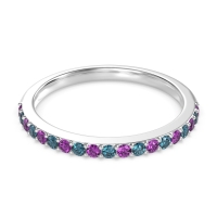 Three-Quarter Prong Set Vakti Band