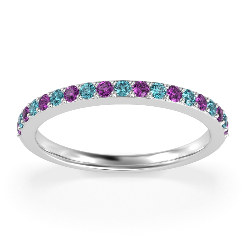 Three-Quarter Prong Set Vakti Band