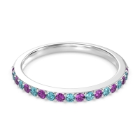 Three-Quarter Prong Set Vakti Band