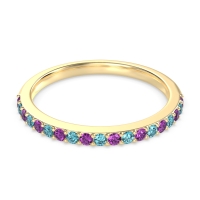 Three-Quarter Prong Set Vakti Band