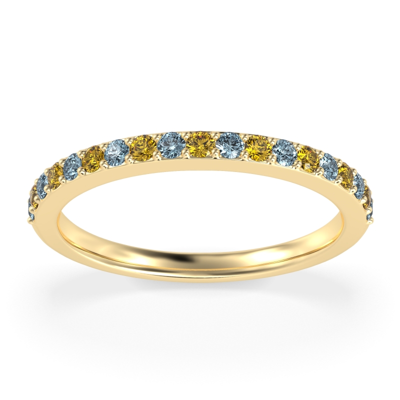 Three-Quarter Prong Set Vakti Band