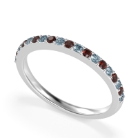 Three-Quarter Prong Set Vakti Band