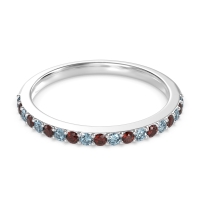 Three-Quarter Prong Set Vakti Band