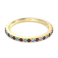 Three-Quarter Prong Set Vakti Band