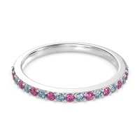 Three-Quarter Prong Set Vakti Band